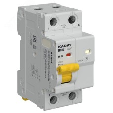 Устройство защиты от дугового пробоя с автоматическим выключателем 1P+N B 6А