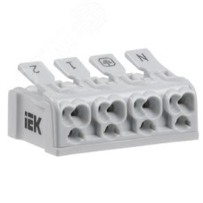 Клемма пружинная соединительная КСП4-2L+N+PE