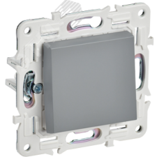 SKANDY Выключатель 1-клавишный проходной 10А SK-V02Gr серый IEK