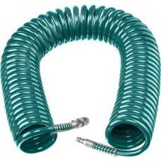Шланг спиральный воздушный с фитингами рапид 20 м, 8х12 мм, 15 бар,