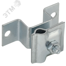 Держатель-зажим соединительный проводника круглого 6-10 мм опорный L 30-40 мм оцинкованная сталь HDZ