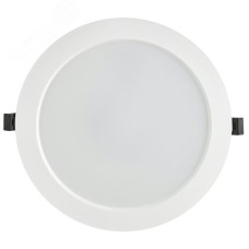 Светильник декоративный светодиодный LED встраиваемый ДВО 1615 белый круг 24Вт 6500К IP20