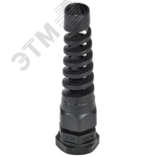 Сальник MGR 16 с гибким отводом d=4-8мм IP68 черный IEK