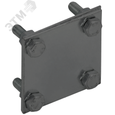 Зажим крестообразный полоса-полоса 40 мм оцинкованная сталь TD