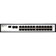 Коммутатор/ Smart Managed Switch 24x100Base-TX, 1x1000Base-T, 1xCombo 1000Base-T/SFP, 19" w/brackets