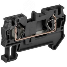 Клемма пружинная КПИ 2в-4 41А черный