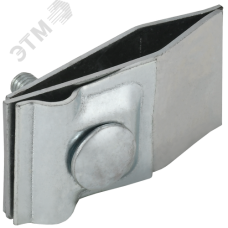Держатель проводника круглого 6-10 мм для фальца прямой h 60 мм оцинкованная сталь