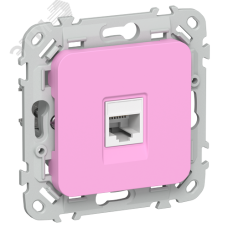 FLITE Розетка компьютерная RJ45 категория 6 UTP РК6-1-0-ФлПр пурпурный IEK