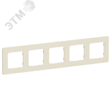 FLITE CLASSIC Рамка 5-местная РУ-5-К-ФлСл сливочный IEK