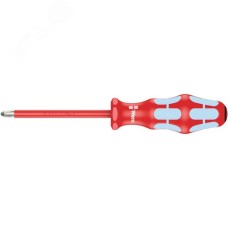 Отвёртка диэлектрическая крестовая из нержавеющей стали PZ 2X100 мм. 3165 i PZ VDE