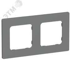 FLITE CLASSIC Рамка 2-местная РУ-2-К-ФлМА мокрый асфальт IEK