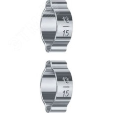 Хомут обжимной 13 - 15 мм, 2 шт, Профессионал