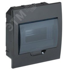 Корпус модульный пл. встр. ЩРВ-П-8 черный IP41