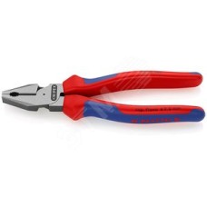 Плоскогубцы комбинированные резка - твердая проволока 25мм рояльная струна (HRC 59) 2мм кабель 115мм (16мм) L=180мм двухкомпонентные рукоятки блистер цвет черный