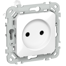 FLITE Розетка без заземления без защитных шторок безвинтовое крепление 10А РС01-1-ФлБ белый IEK