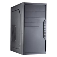 Корпус с блоком питания 450Вт./ Case Foxline FL-733, mATX, 2x5.25EXT, 2x3.5EXT, 5x3.5INT, 2xUSB2.0, HDA, w/o FAN, w/450W ATX PSU, w/1.2m EU pwr cord