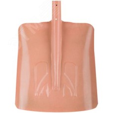 Лопата для уборки снега тротуарная стальная без черенка 340х385 мм