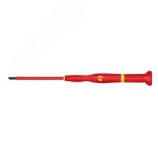 Отвертка диэлектрическая для точных работ WITTRON VDE крест PH00X40 мм