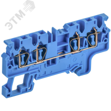 ARMAFIX Клемма пружинная CX2.5-4 BU 2,5мм2 четырехконтактная синяя IEK