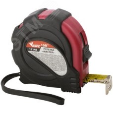 Рулетка прорезиненный корпус ''Мастер'' 10 м x 25 мм