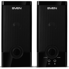 SVEN SPS-603, чёрный, акустическая система 2.0, USB, мощность 2x3 Вт(RMS)