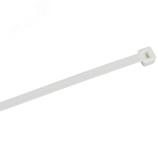 Хомут P6.6 самозатухающий белый 4.8х370мм 100шт/упак IEK