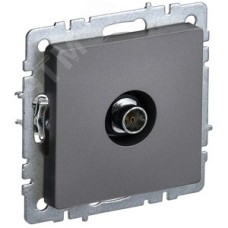 BRITE Розетка TV оконечная РТВ11-0-БрС сталь