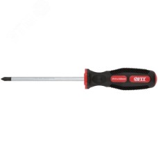 Отвертка ''Универсал'', CrV сталь, прорезиненная ручка, Профи 5х100 мм РН1