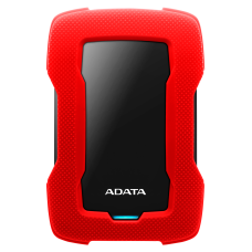 Внешний жесткий диск/ Portable HDD 2TB ADATA HD330 (Red), Silicone, USB 3.2 Gen1, 133x89x16mm, 190g /3 года/