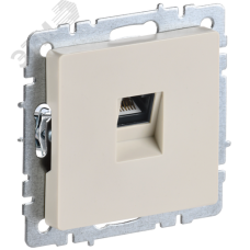 BRITE Розетка компьютерная RJ45 кат.5E РК10-БрКр бежевый