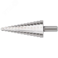 Сверло ступенчатое HSS (Р6М5) по металлу, 13 ступеней, 6-30 мм