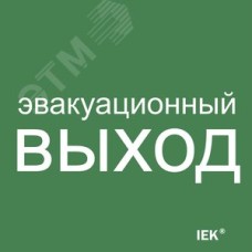 Этикетка самоклеящаяся 150х150 мм ''Эвакуационный выход''