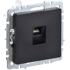 BRITE Розетка компьютерная RJ45 кат.6 РК11-БрЧ черный IEK