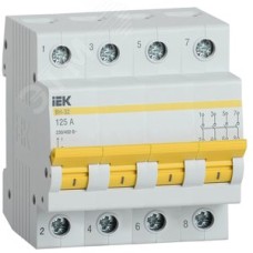 Выключатель нагрузки (мини-рубильник) ВН-32 4Р 125А