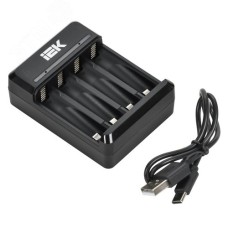 Устройство зарядное для 2-4 NiMH/CD аккумуляторов AA/AAA 200мА с LED индикатором IEK