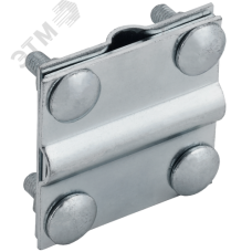 Зажим крестообразный с разделителем полоса/пруток-полоса/пруток 30/8 мм оцинкованная сталь HDZ