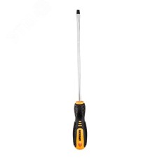 Отвертка шлицевая SL6х200 мм, двухкомпонентная рукоятка