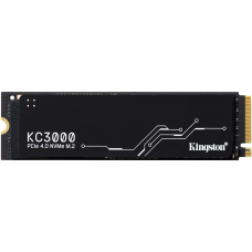 Твердотельный накопитель/ Kingston SSD KC3000, 2048GB, M.2(22x80mm), NVMe, PCIe 4.0 x4, 3D TLC, R/W 7000/7000MB/s, IOPs 1 000 000/1 000 000, DRAM buffer 2048MB, TBW 1600, DWPD 0.71, with Heat Spreader (60 мес)