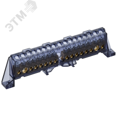 TEKFOR Шина N ноль в комбинированном DIN-изоляторе Стойка 8х12-(8+8)-Ч IEK