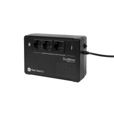 ИБП Systeme Electric Back-Save BV 400 ВА, автоматическая регулировка напряжения, 3 розетки Schuko, 230 В, 1 USB Type-A