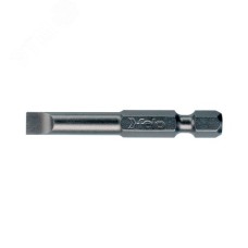 Бита плоская шлицевая серия Industrial E6.3 SL5,5х1,0, 10 шт