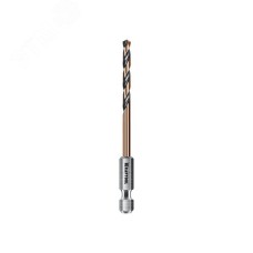 Сверло по металлу для винтовёртов и шуруповертов IMPACT READY, НЕХ-1/4"", d 3.5 х 79 мм