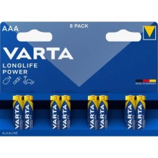 Батарейка AAA/ Батарейка Varta LONGLIFE POWER (HIGH ENERGY) LR03 AAA BL8 Alkaline 1.5V (4903) (8/160) (8 шт.)