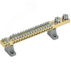 Шина N ноль'' на двух угловых изоляторах 200А Ш НИ-10х18-36-L2-С ''