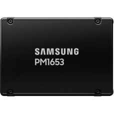 Твердотельный накопитель/ Samsung SSD PM1653, 7680GB, 2.5" 15mm, SAS 24Gb/s, 3D TLC, R/W 4200/3700MB/s, IOPs 770 000/135 000, TBW 14016, DWPD 1 (12 мес.)