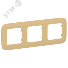 FLITE ARTISTIC Рамка 3-местная РУ-3-А-ФлШм шамуа IEK