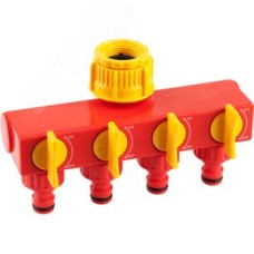 Поливочные распределители GS-4 четырехканальный, с внутренней резьбой 3/4''-1''