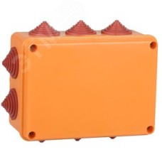 Коробка распаячная огнестойкая ПС 150х110х70мм 6P 6мм2 IP55 10 вводов