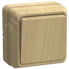 OKTAVA Выключатель 1-клавишный для открытой установки 10А ВС20-1-0-ОС сосна GENERICA