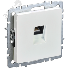 BRITE Розетка компьютерная RJ45 кат.5E РК10-БрЖ жемчуг